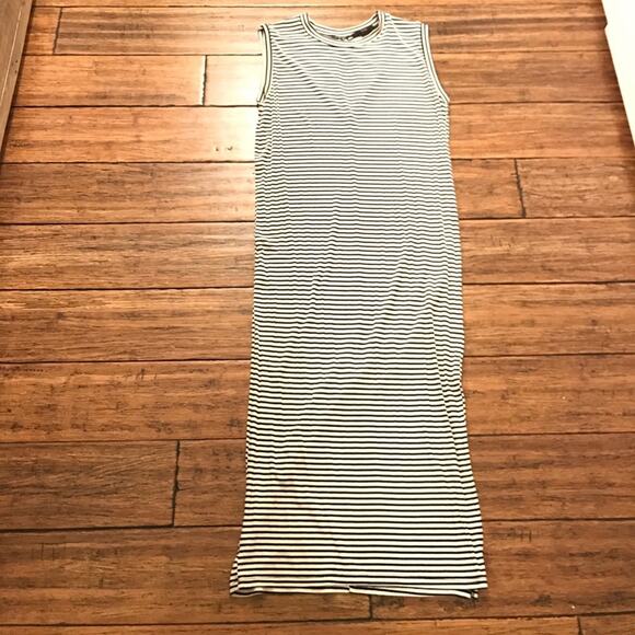 Forever 21 Dress Sleeveless Mock Neck Striped - Picture 7 of 9